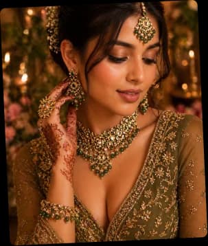 Customer wearing Sundari bangles